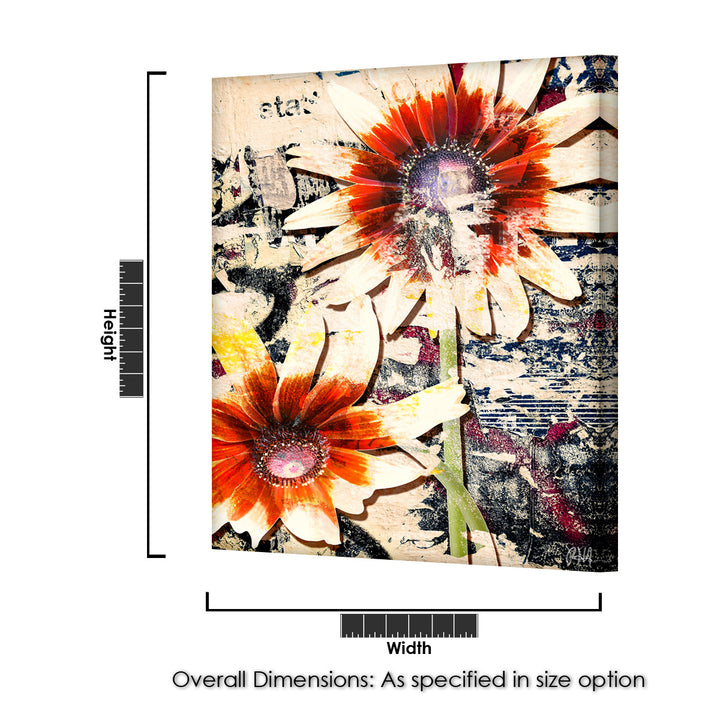 Painted Petals LXXX' Wrapped Canvas Wall Art
