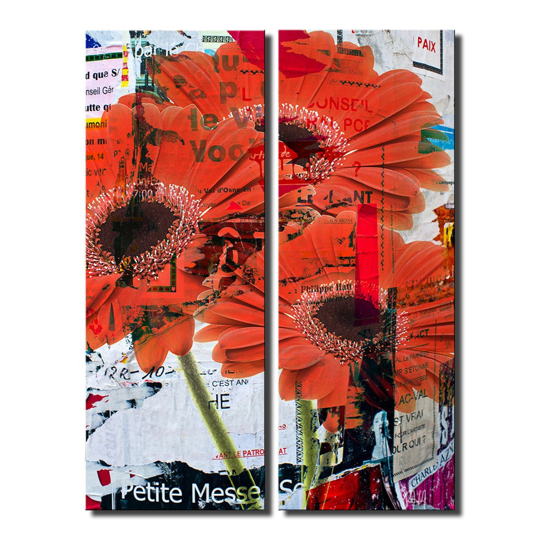 Painted Petals LXXXI' Wrapped Canvas Wall Art