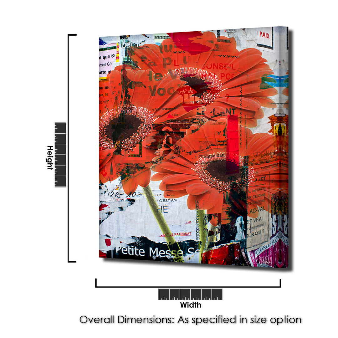 Painted Petals LXXXI' Wrapped Canvas Wall Art