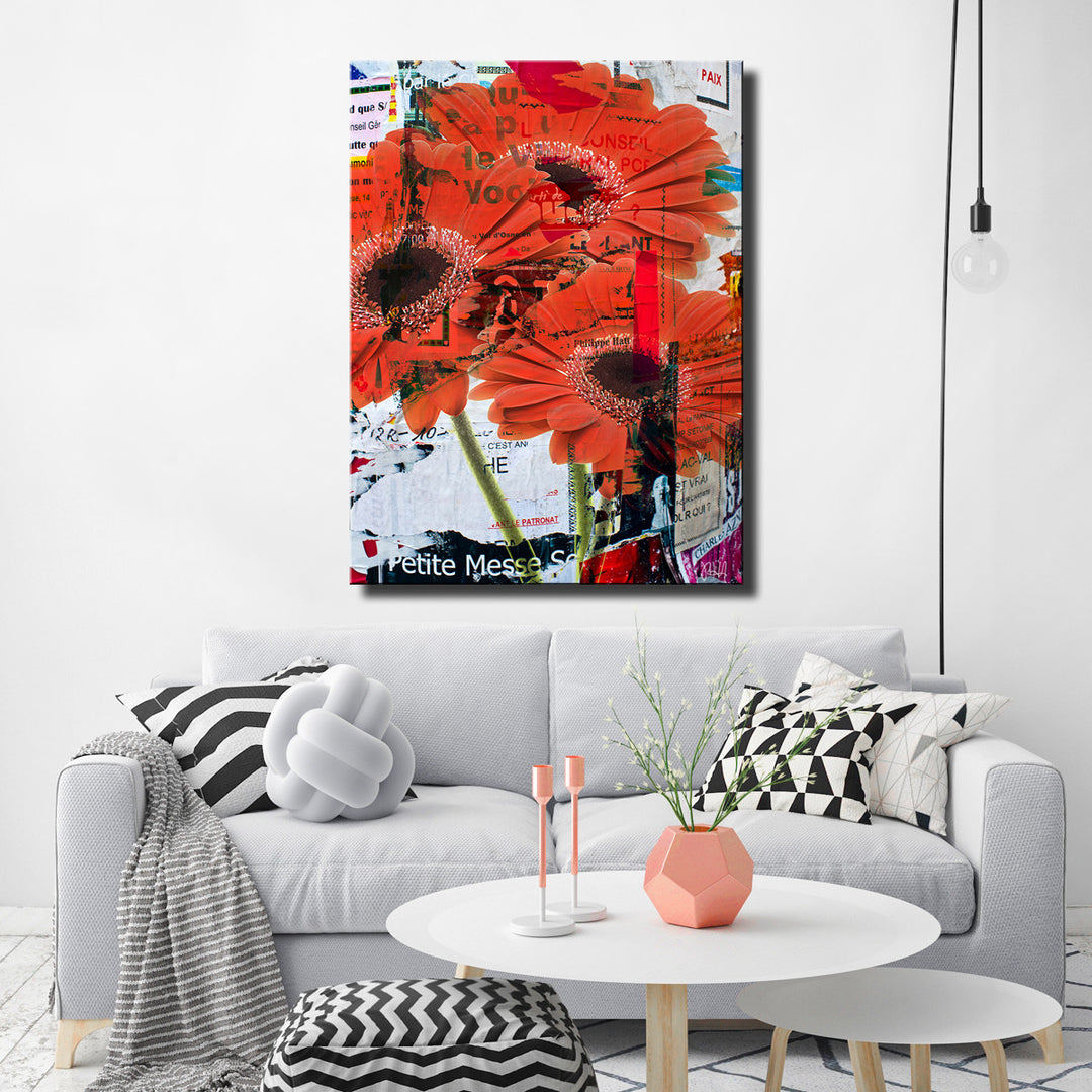 Painted Petals LXXXI' Wrapped Canvas Wall Art