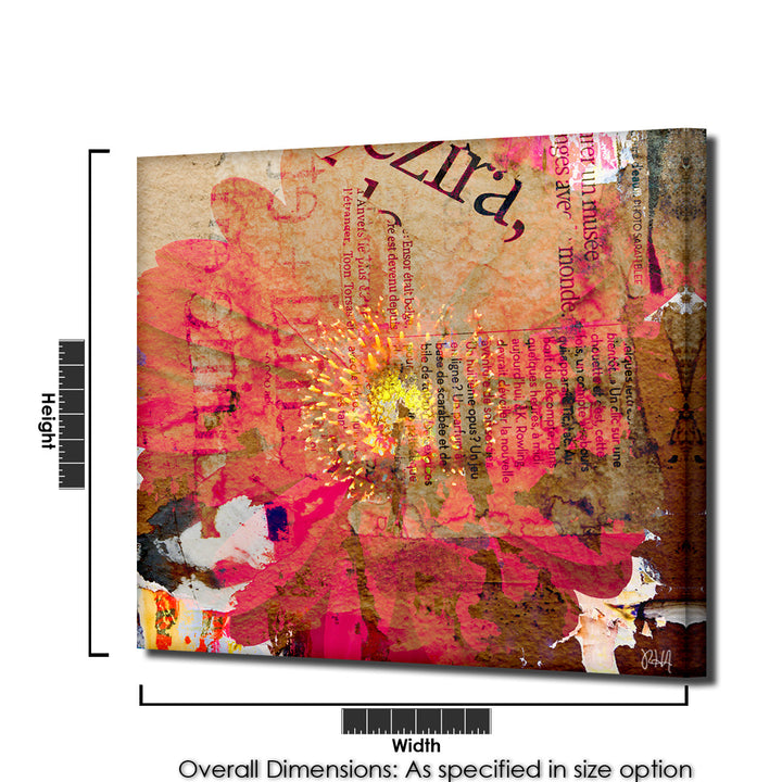 Painted Petals LXXXV' Wrapped Canvas Wall Art