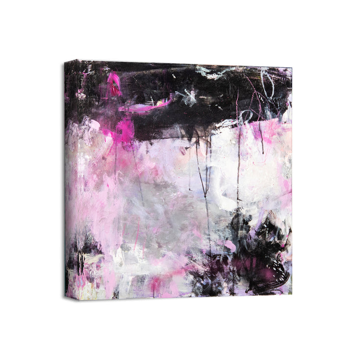 'Meet Me at the Pink Motel' Wrapped Canvas Wall Art