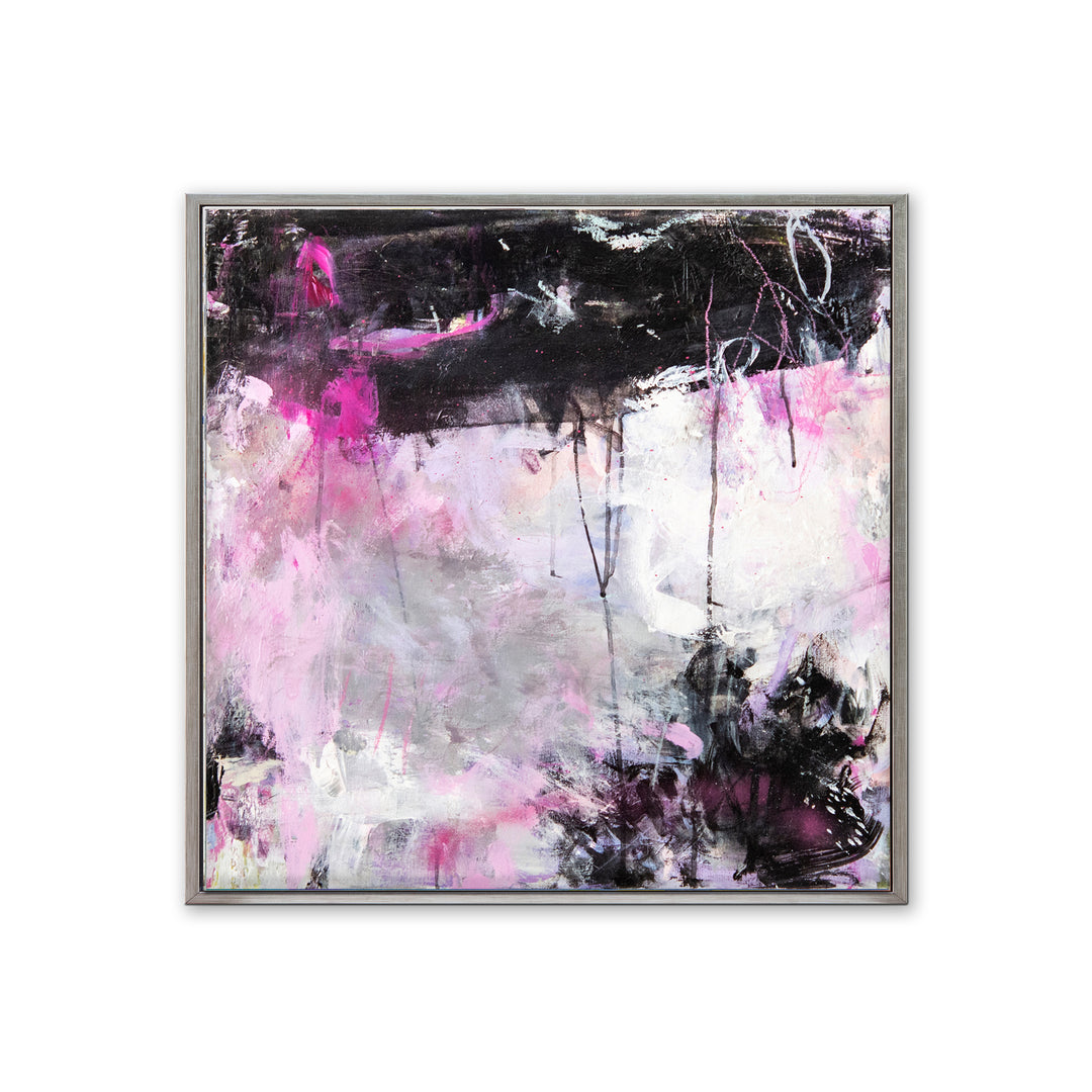 'Meet Me at the Pink Motel' Wrapped Canvas Wall Art
