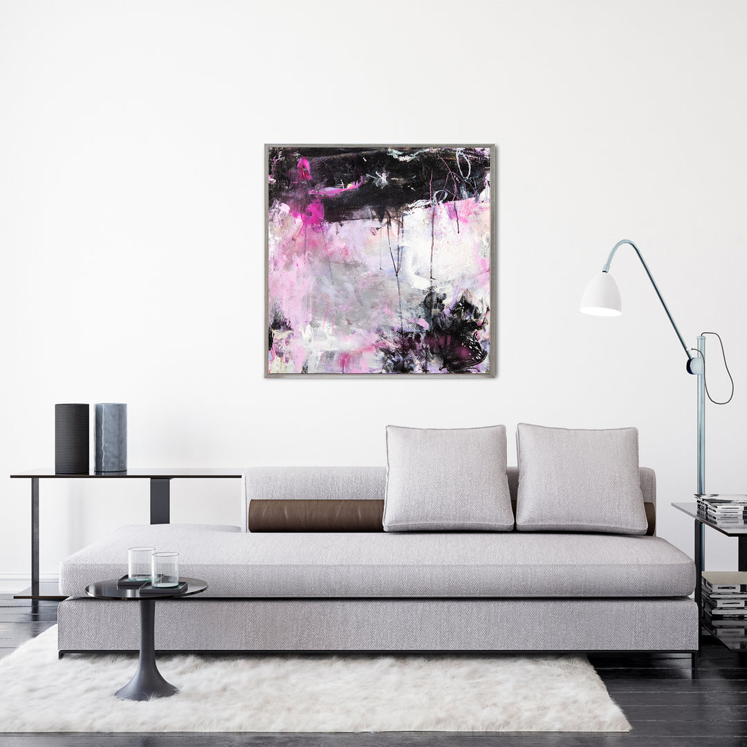 'Meet Me at the Pink Motel' Wrapped Canvas Wall Art