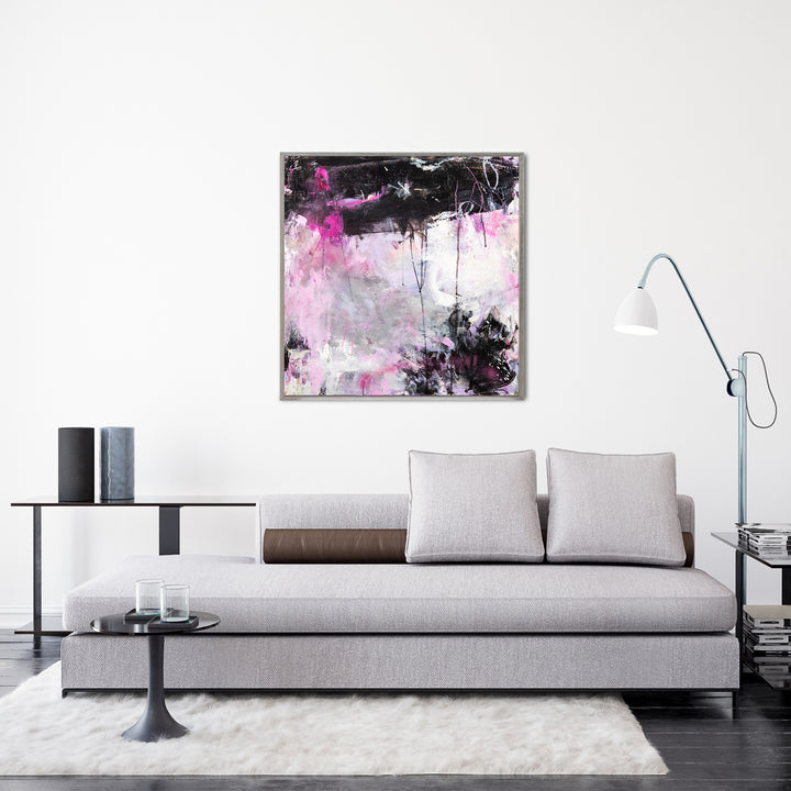 'Meet Me at the Pink Motel' Wrapped Canvas Wall Art