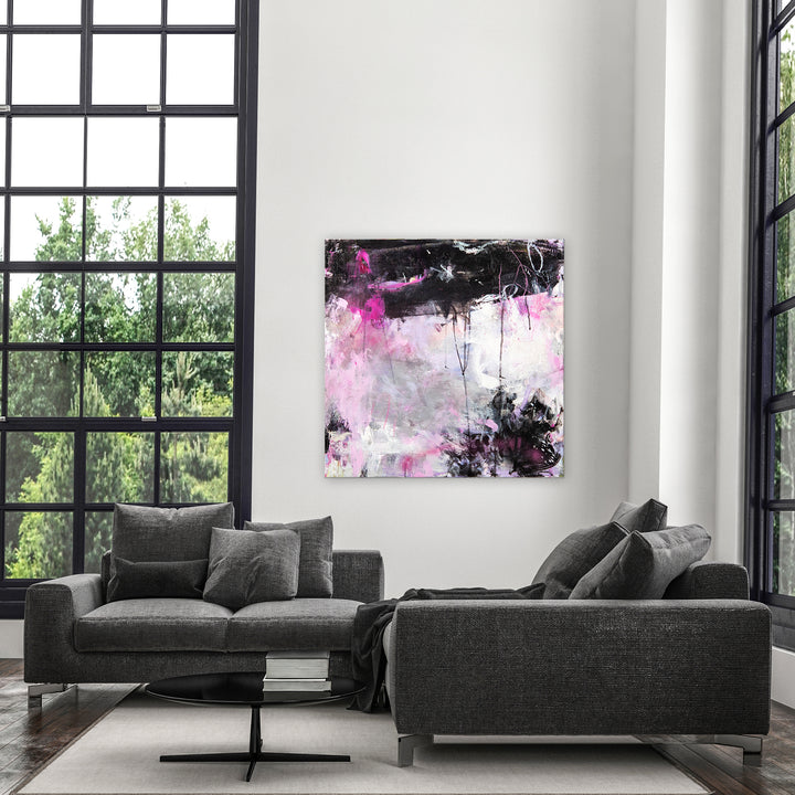 'Meet Me at the Pink Motel' Wrapped Canvas Wall Art