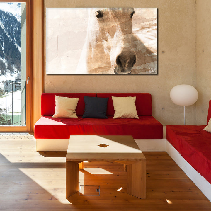 Equestrian Saddle Ink PSXI' Canvas Wall Art