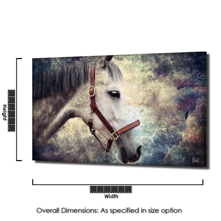 Equestrian Saddle Ink PSXIV' Canvas Wall Art