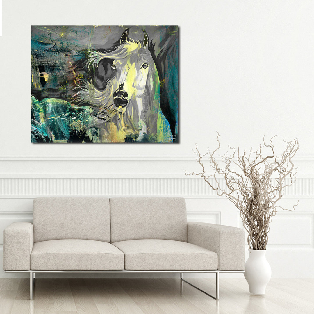 Equestrian Saddle Ink PSXIX' Canvas Wall Art
