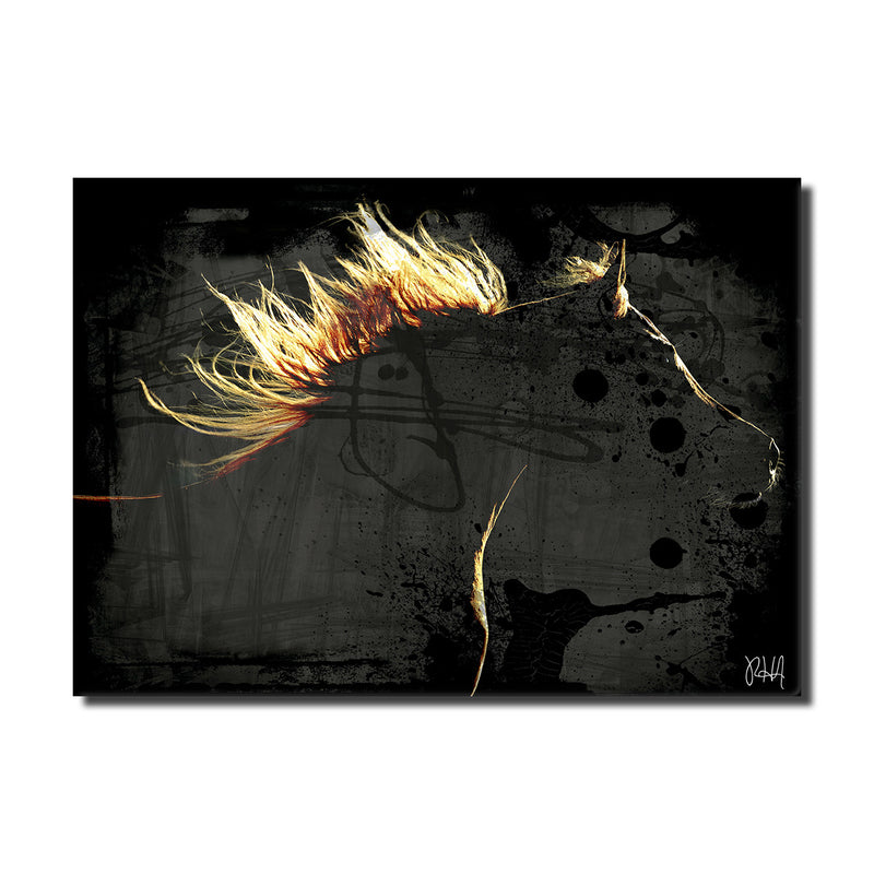 Equestrian Saddle Ink PSXXI' Canvas Wall Art