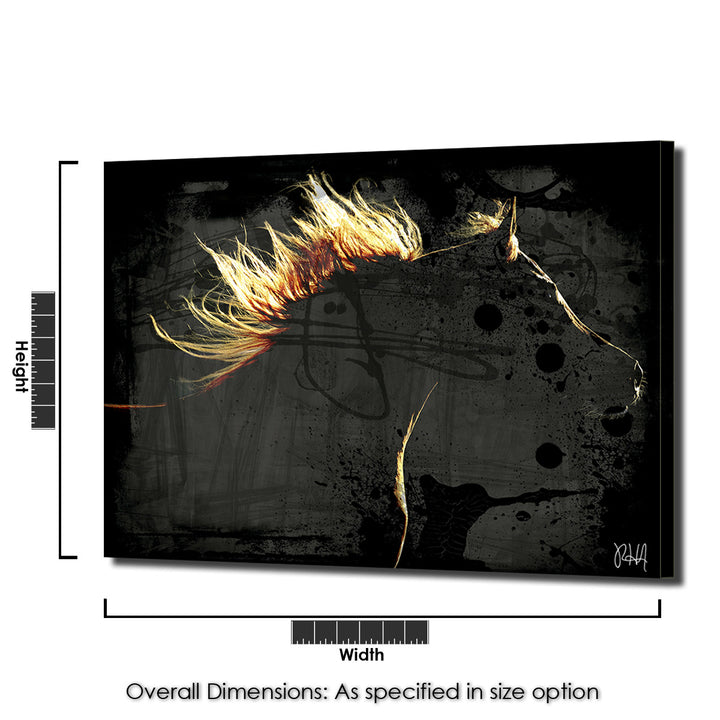 Equestrian Saddle Ink PSXXI' Canvas Wall Art