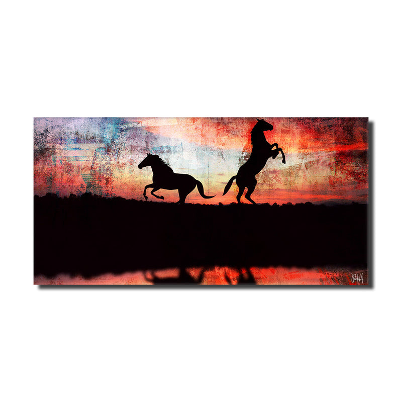 Equestrian Saddle Ink PSXXIV' Canvas Wall Art
