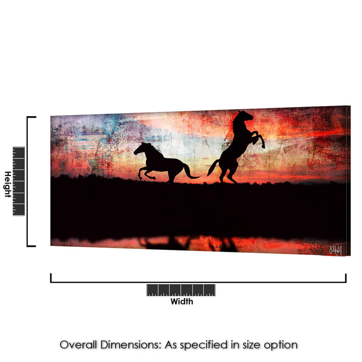 Equestrian Saddle Ink PSXXIV' Canvas Wall Art