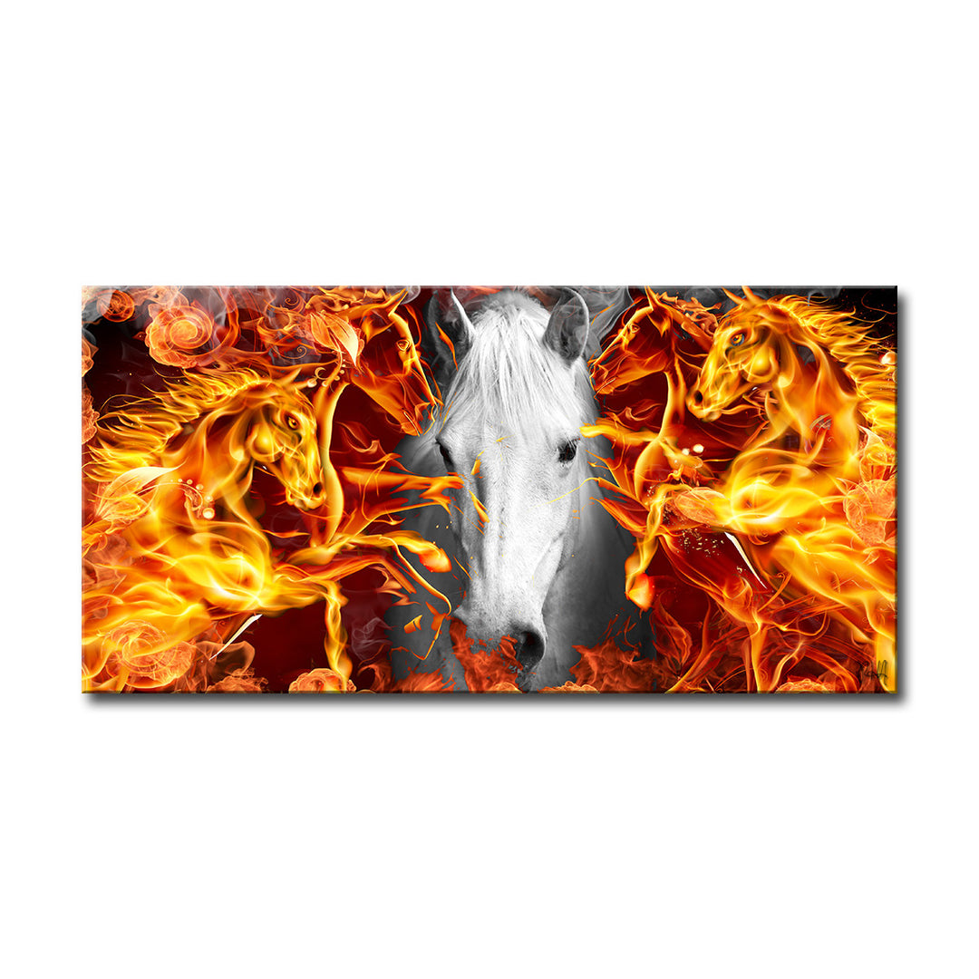 Equestrian Saddle Ink PSIII' Canvas Wall Art