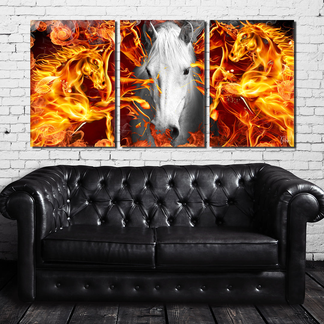 Equestrian Saddle Ink PSIII' Canvas Wall Art