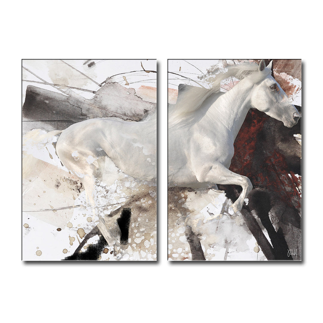 Equestrian Saddle Ink PSIV' Canvas Wall Art