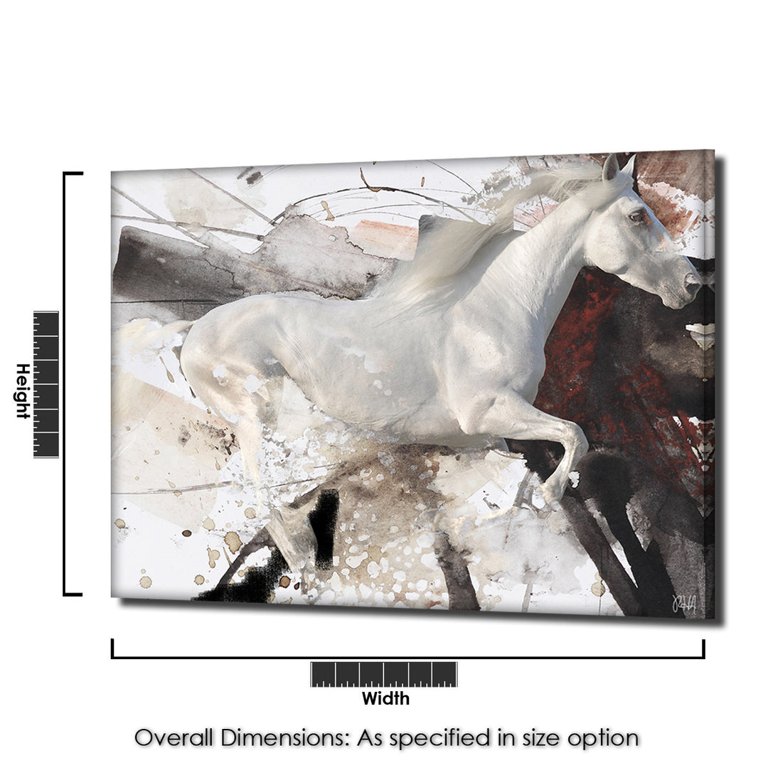 Equestrian Saddle Ink PSIV' Canvas Wall Art