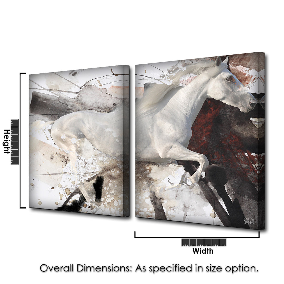Equestrian Saddle Ink PSIV' Canvas Wall Art