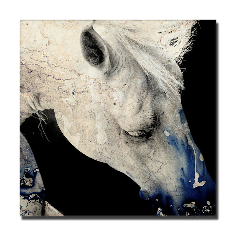 Equestrian Saddle Ink PSV' Canvas Wall Art