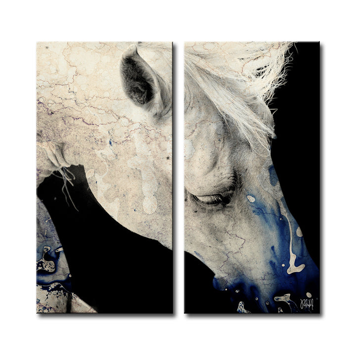 Equestrian Saddle Ink PSV' Canvas Wall Art