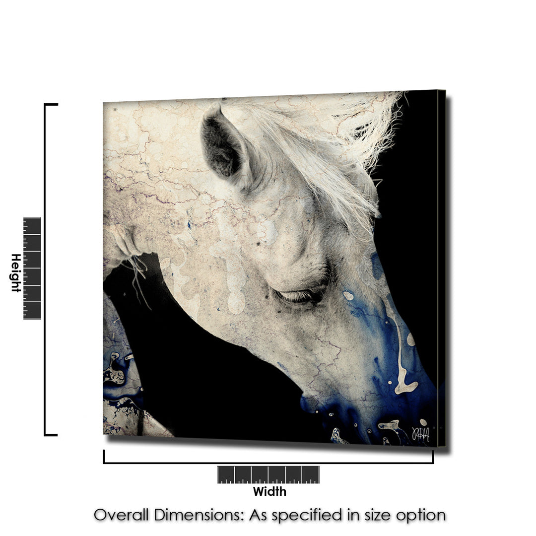 Equestrian Saddle Ink PSV' Canvas Wall Art