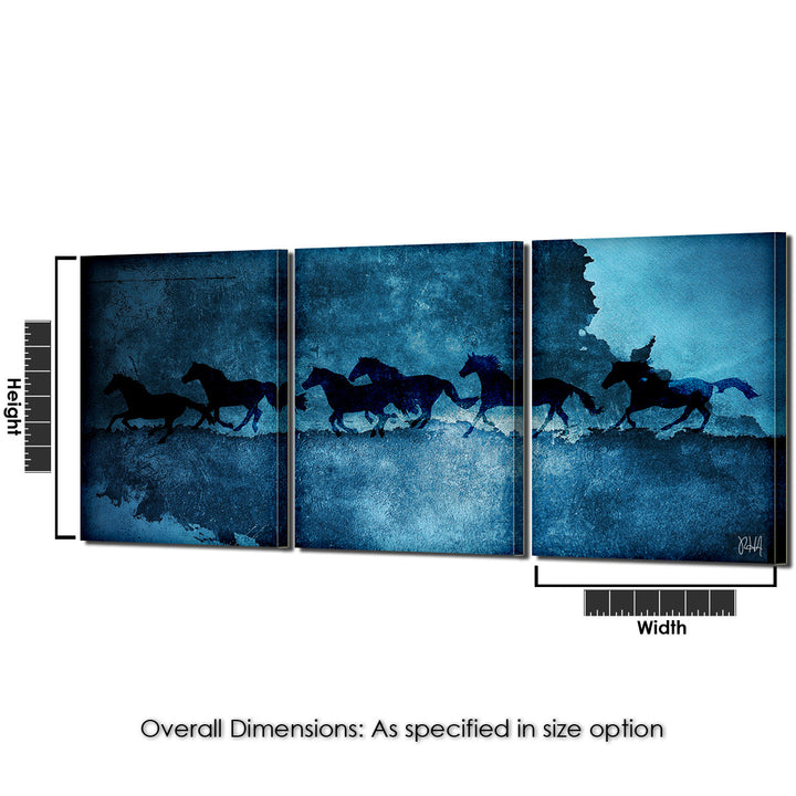 Equestrian Saddle Ink PSVI' Canvas Wall Art