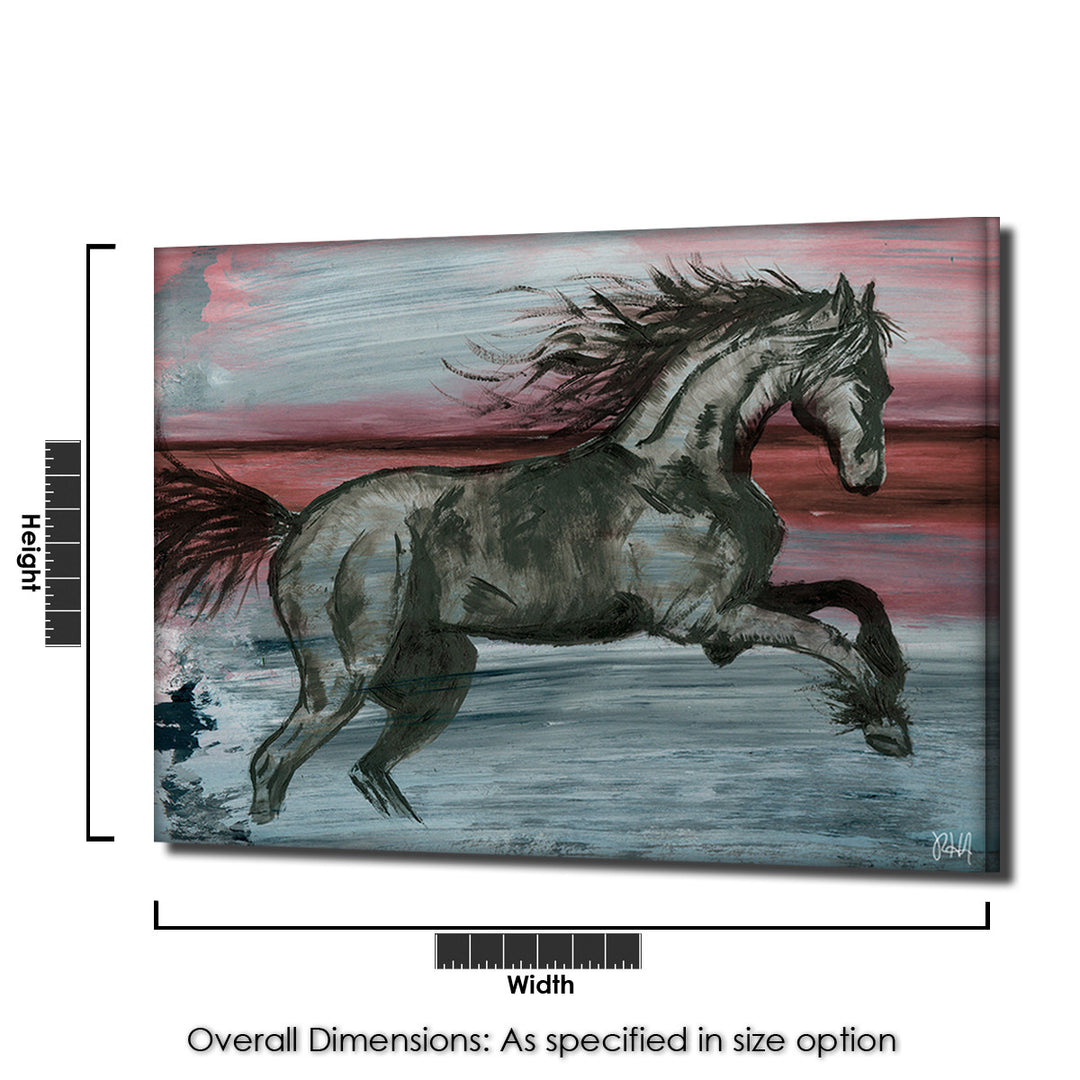 Equestrian Saddle Ink PSVII' Canvas Wall Art