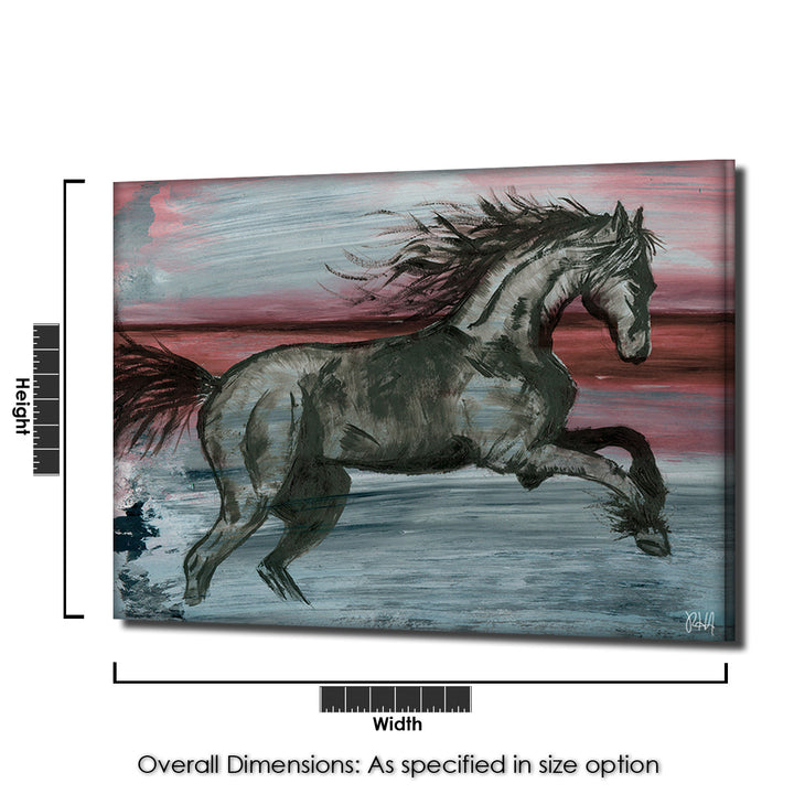 Equestrian Saddle Ink PSVII' Canvas Wall Art