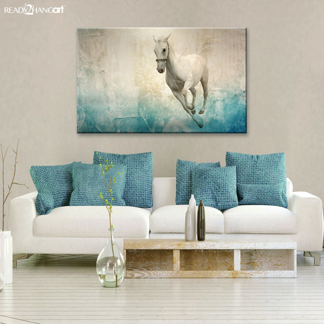 Equestrian Saddle Ink PSVIII' Canvas Wall Art