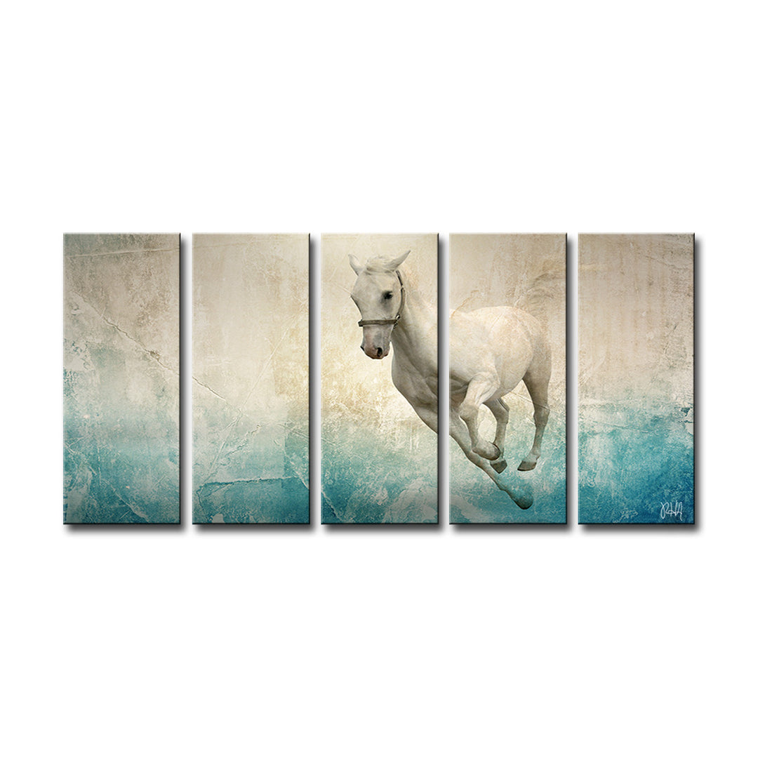 Equestrian Saddle Ink PSVIII' Canvas Wall Art