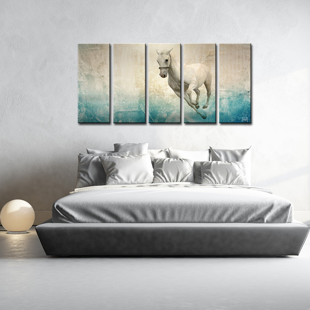 Equestrian Saddle Ink PSVIII' Canvas Wall Art