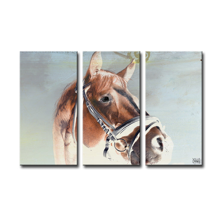 Equestrian Saddle Ink PSIX' Canvas Wall Art
