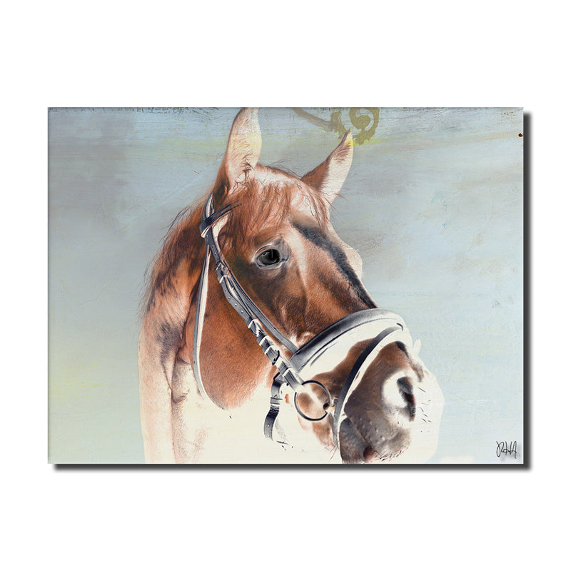 Equestrian Saddle Ink PSIX' Canvas Wall Art