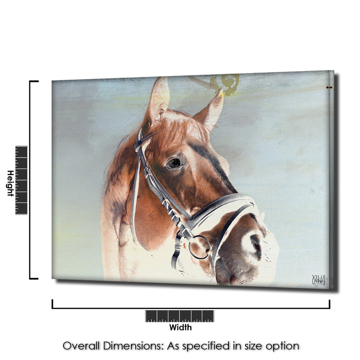 Equestrian Saddle Ink PSIX' Canvas Wall Art
