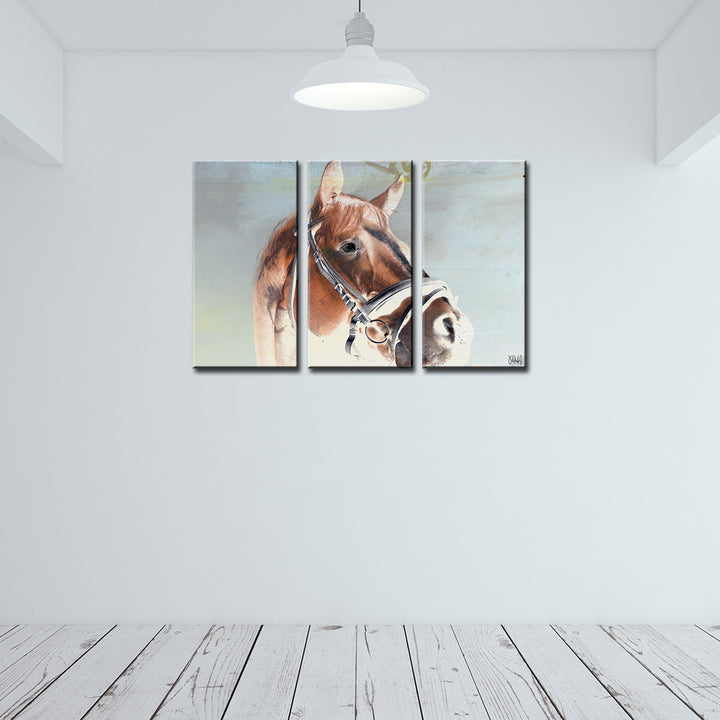 Equestrian Saddle Ink PSIX' Canvas Wall Art