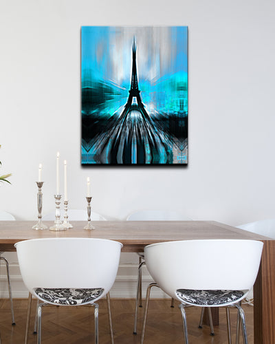 'Paris Abstract' Wrapped Canvas Wall Art