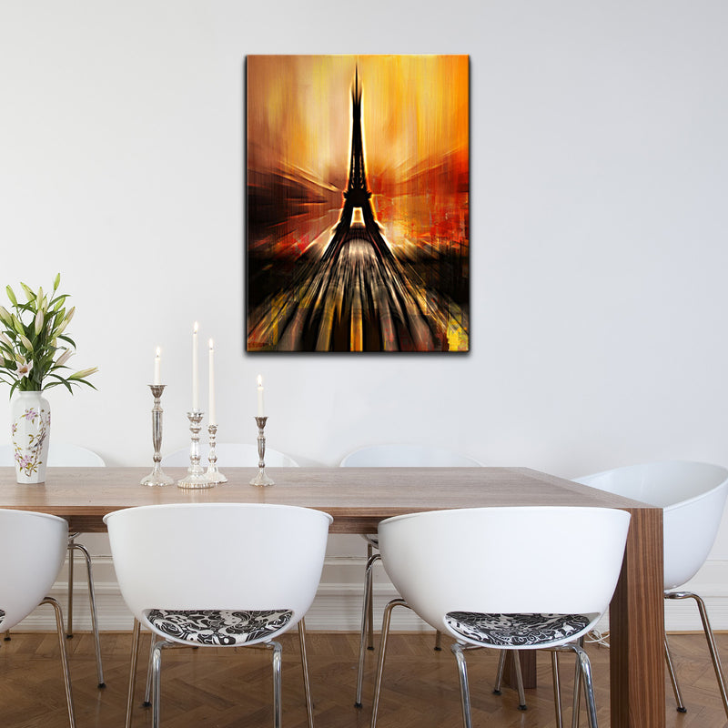 'Paris Abstract' Wrapped Canvas Wall Art