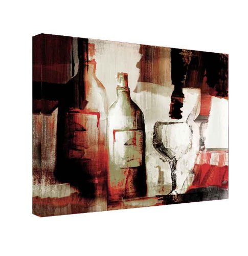 'Abstract Wine' Wrapped Canvas Wall Art