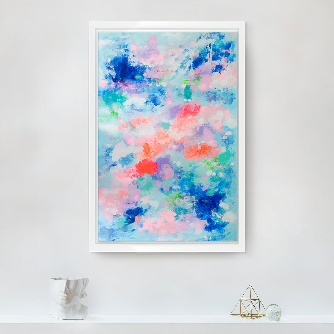 Waking Up in the Sky' Framed Canvas Wall Art