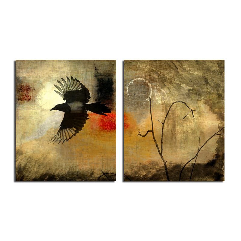 Silouette II' 3 Piece Wrapped Canvas Wall Art Set