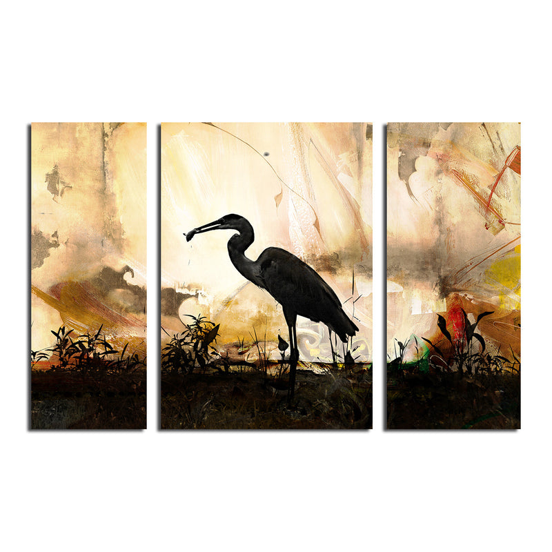 Silouette III' 3 Piece Wrapped Canvas Wall Art Set