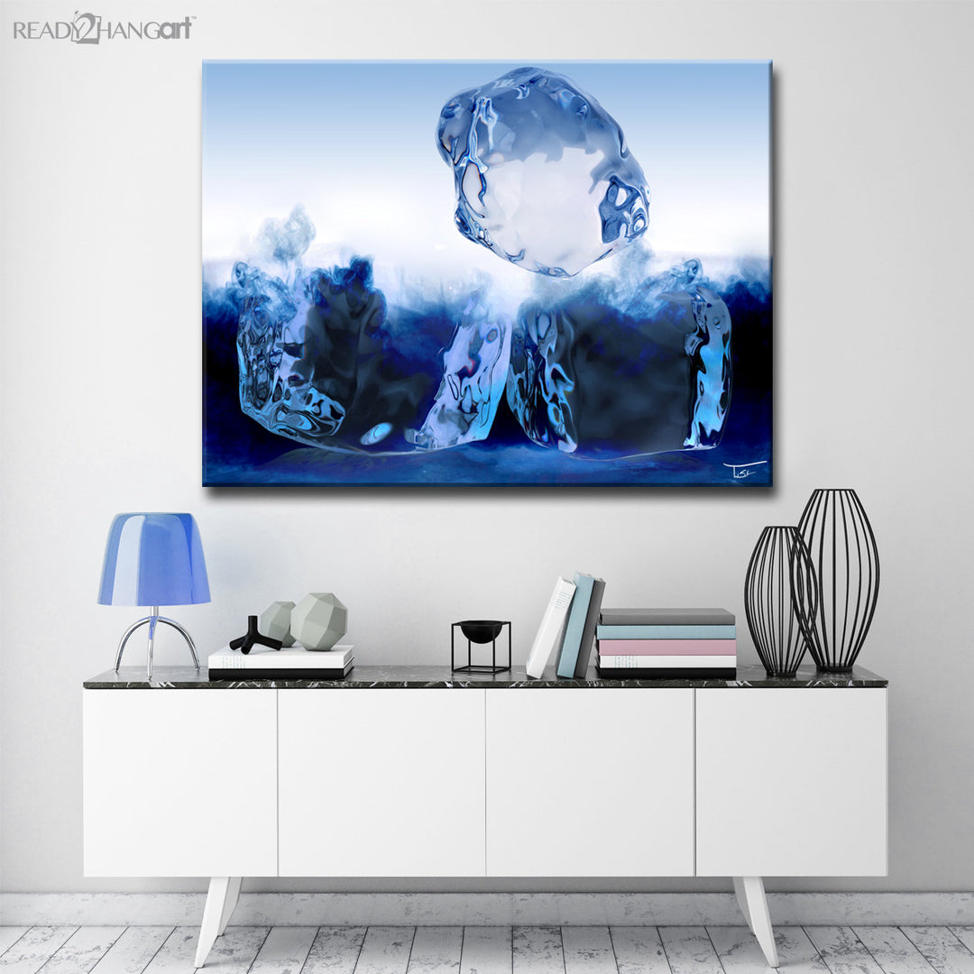 Glitzy Mist XX' Wrapped Canvas Wall Art Set
