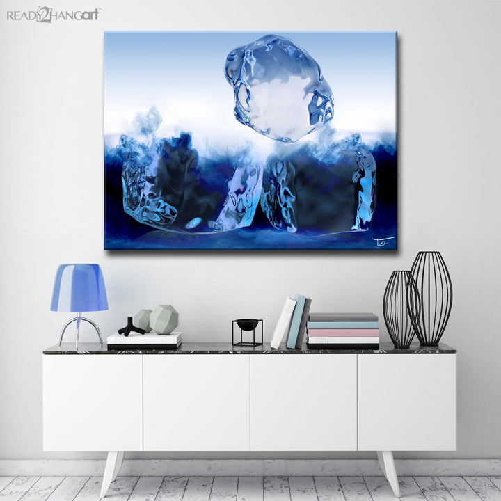 Glitzy Mist XX' Wrapped Canvas Wall Art Set