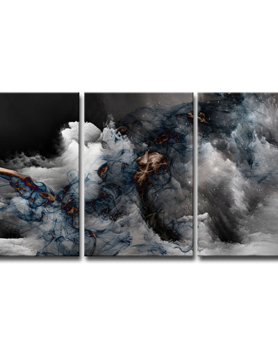 Glitzy Mist XLIII' Wrapped Canvas Wall Art Set