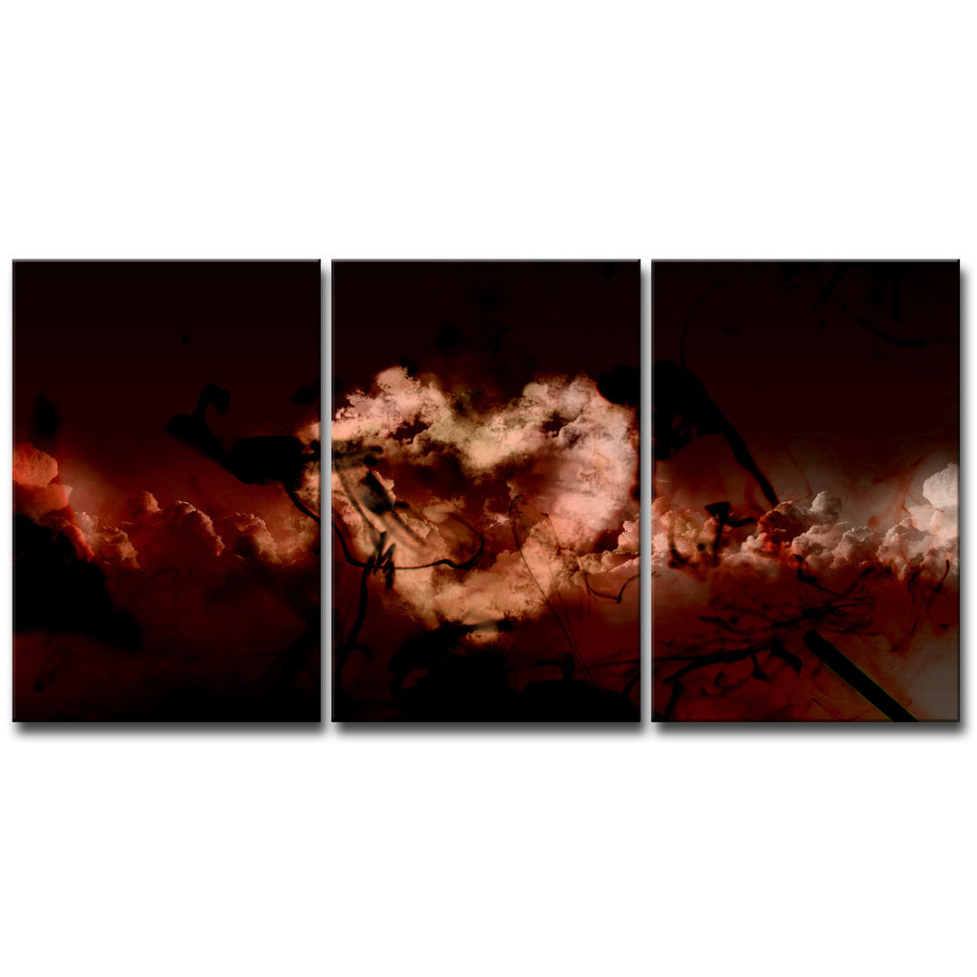 Glitzy Mist XXXVII' Wrapped Canvas Wall Art Set
