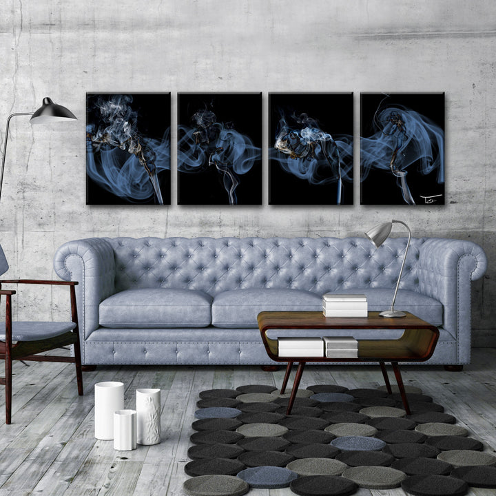 Glitzy Mist XXXIX' Wrapped Canvas Wall Art Set