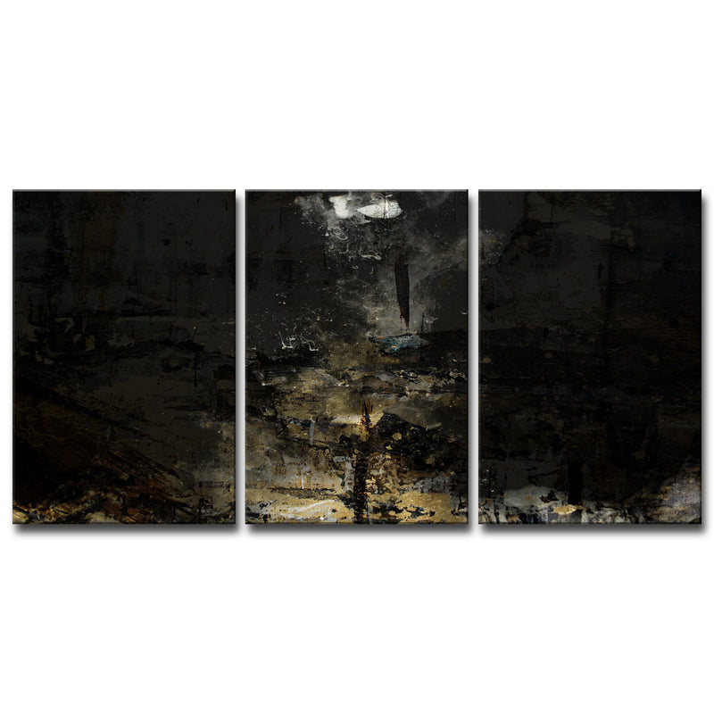Glitzy Mist XLI' Wrapped Canvas Wall Art Set