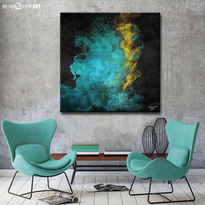 Glitzy Mist XLV' Wrapped Canvas Wall Art Set