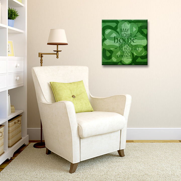 Home Blessing; Irish Proverb' Wrapped Canvas Wall Art