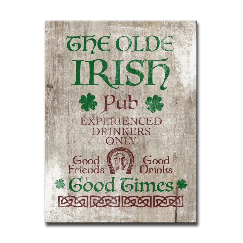 Good Times at the Irish Pub' Wrapped Canvas Wall Art